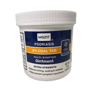 MG217 2% Coal Tar Ointment for Psoriasis Extra Strength Multi Symptom Relief 4oz